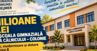 13 milioane de lei pentru o școală modernă în Lunca Câlnicului