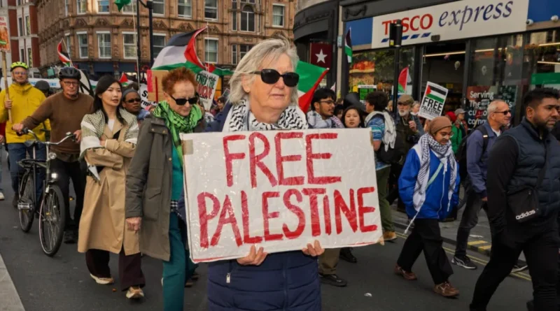 Mii de persoane la manifestații pro-palestineene la Londra și Berlin
